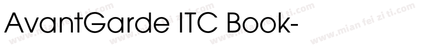 AvantGarde ITC Book字体转换